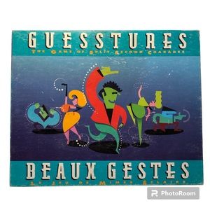 Milton Bradley Guesstures The Game of Split Second Charades Vintage 1990s